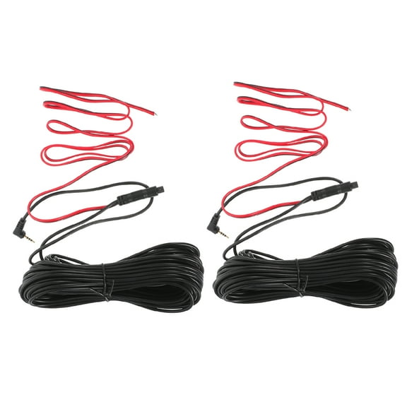 HOMEMAXS 2pcs Backup Camera Wire Car Recorder Cable Reverse Camera Wire For Trailer Van