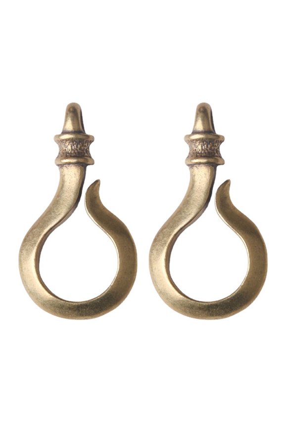 2pcs Brass Key Chains Unique Gifts DIY Handcraft Accessories Keychain Decors