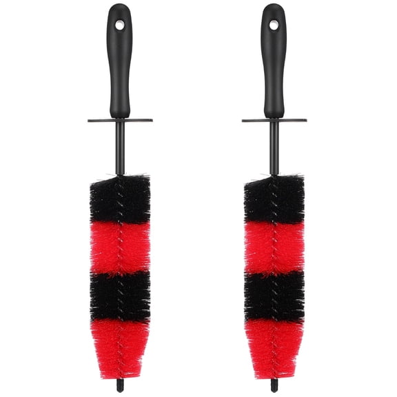 HOMEMAXS 2pcs Car Wheel Cleaning Brush Bendable Wheel Hub Brush Wheel Rim Cleaner Brush Car Wash Brush Wheel Scrubber