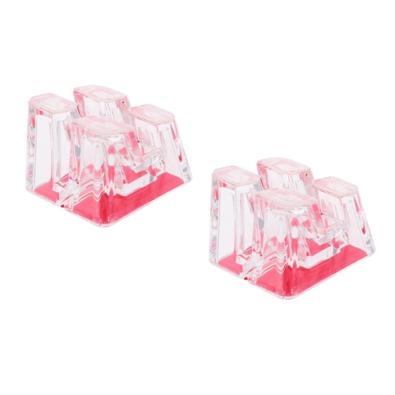 HOMEMAXS 2pcs Cell Phone Stand Clear Acrylic Phone Holder Antitheft Transparent Phone Stand For Desk Phone Dock Cradle For Shop Model Smartphones Desk Accessories