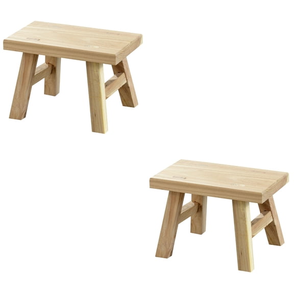 HOMEMAXS 2pcs Comfortable Kids Low Stool Household Step Stool Portable Shoe Changing Stool