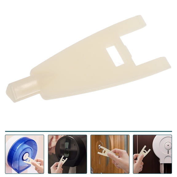 HOMEMAXS 2pcs Commercial Use Dispenser Unlock Key Paper Towel Key Replacement Plastic Toilet Paper Key for Commercial Restrooms