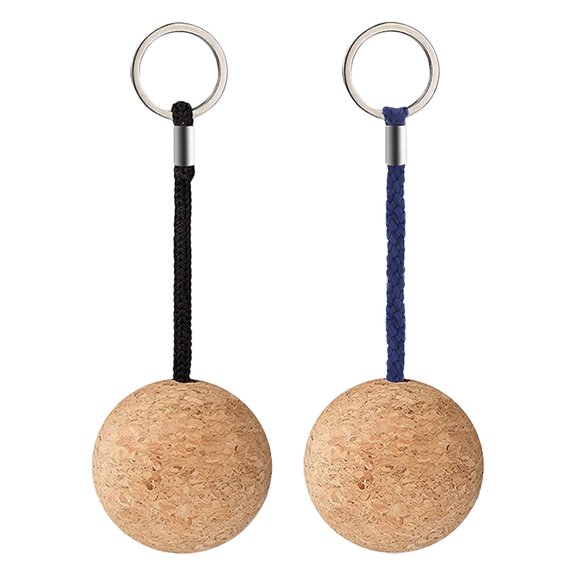 Wood Keychain with Floating Design for Keys in Assorted Colors Durable and Lightweight Portable Key