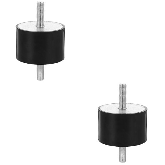HOMEMAXS 2pcs Cylindrical Vibration Isolator Mount Anti-vibration Air Compressor Bushing With