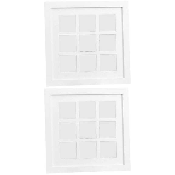 HOMEMAXS 2pcs DIY Photograph Frame Wall Photo Frame Square Desktop Photo Frame Home Decoration