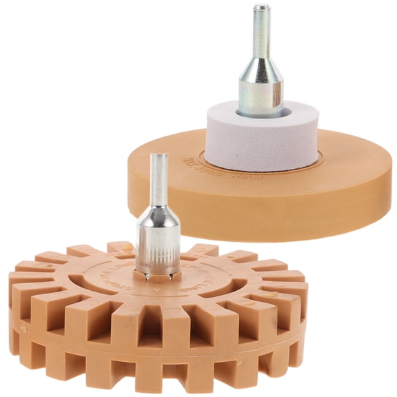 2pcs Decal Remover Eraser Wheels Sticker Tape Rubber Eraser Wheel