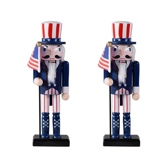 VERDANVERSE Nutcracker Doll Home Doll Decor Bedroom Women 2Pcs 9.82X2.95X2.55in