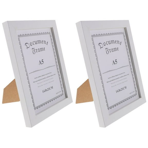 2pcs Diploma Wood Frame Graduation Certificate Easel Business License Frame Wood Picture Frame Certificate Frame