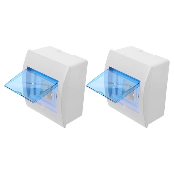 HOMEMAXS Power Distribution Box for Outdoor Use 4 Way Junction Box Plastic Material 2pcs