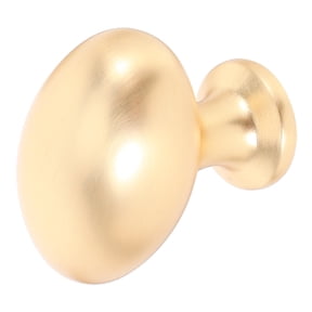 TABLZONE 2Pcs Plated Gold Oval Egg Shape Furniture Cabinet Drawer Knobs Versatile Home Use