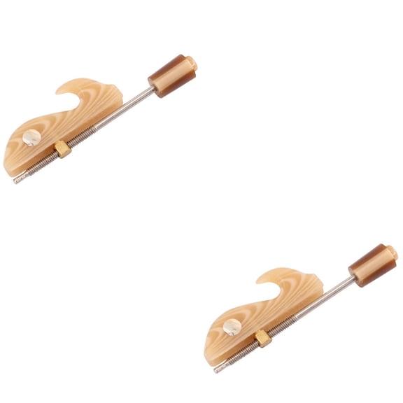 HOMEMAXS 2pcs Erhu Bow Chinese Violin Bow Screw Bow Head Professional Musical Stringed Instrument Part