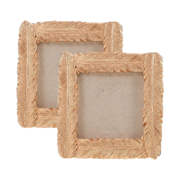 HOMEMAXS 2pcs European Style Photo Frame Luxury Picture Frames Small Photo Frames for Tabletop Desktop Display