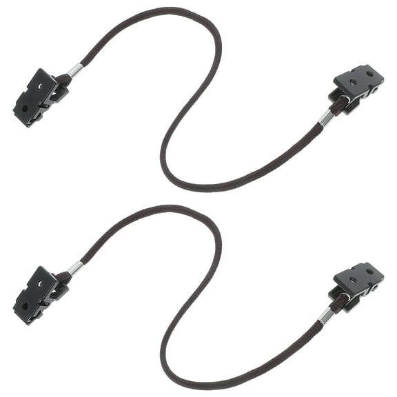 2pcs Eyeglass Strap Windproof Hat Strap Clips Eyeglass Holders Around Neck Glasses String Lanyard Retainer Anti Lost Chin Strap for Hat Brown