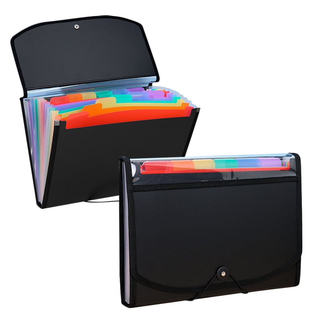 HOMEMAXS 2pcs File Folder File Storage Bag Accordion File Folder Accordion File Organizer Document Organizer