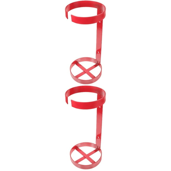 HOMEMAXS 2pcs Fire Extinguisher Mounting Bracket Metal Fire Extinguisher Holder Wall Mounted Fire Extinguisher Holder for Cars