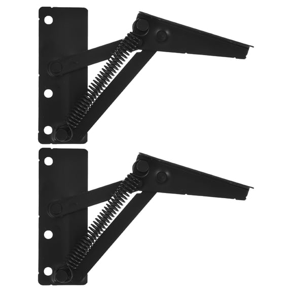 WEUVEB Lift Top Hinges Weuveb Black Durable Cold Rolled Steel for Heavy Furniture 2Pcs