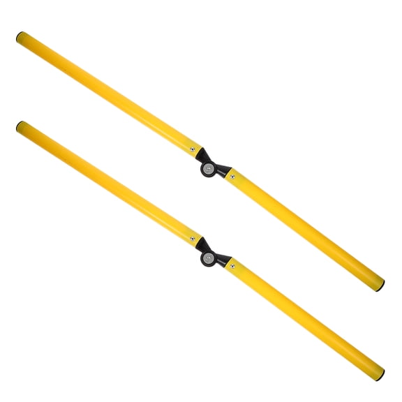 WEUVEB 2Pcs Yellow Basketball and Soccer Training Poles with Durable ABS Material for Daily Use