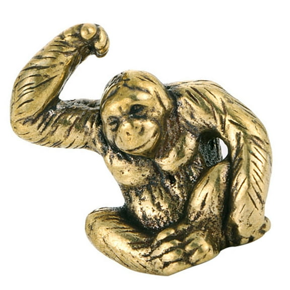 HOMEMAXS 2pcs Gorilla-shape Statue Desktop Adornment Decorative Gorilla-shape Sculpture Decor
