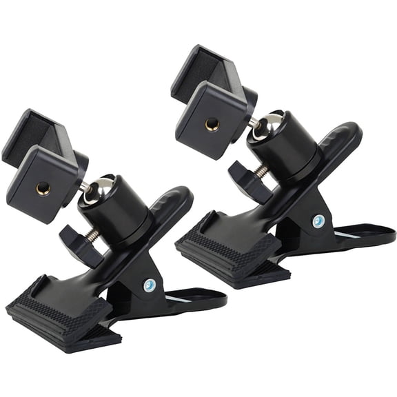 HOMEMAXS 2pcs Guitar Mobile Phone Holders Rotation Bracket Clip Phone Holding Rack for Guitar Live Video Recording