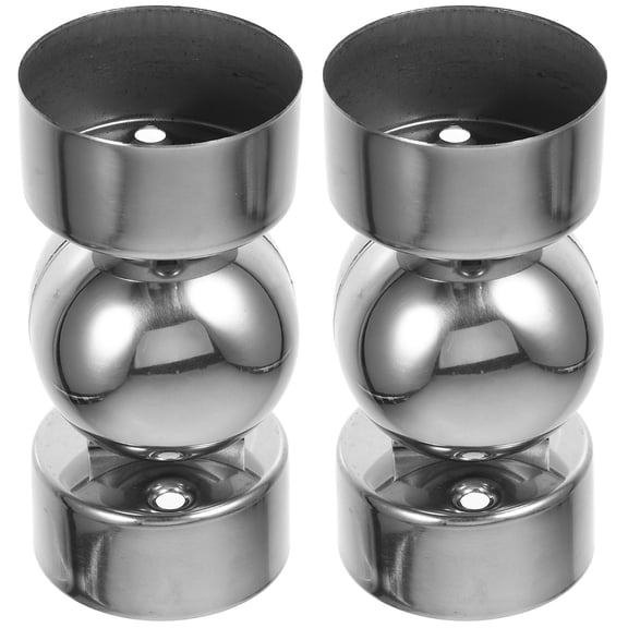 HOMEMAXS 2-Pack Stainless Steel Handrail Extension Fittings, Handrail Connectors for Secure Handrail Installation