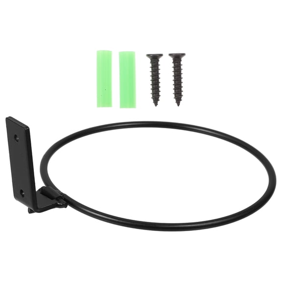 2pcs Wall Mounted Plant Hanger Metal Flower Pot Ring Holder Wall Hanging Planter Hook Circular Flowerpot Rack for Fence and Wall