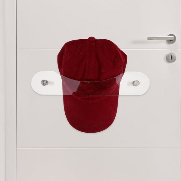 BEADCEST 2Pcs Baseball Caps Organizer Transparent Acrylic Space Saving Holder for Living Room and Entryways