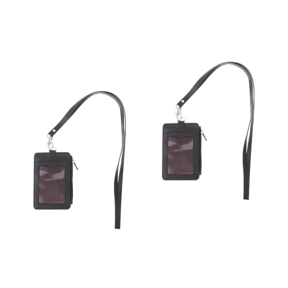 HOMEMAXS 2pcs  ID Badge Holder with Lanyard ID Card Holder Teacher Badge Holder Card Sleeve