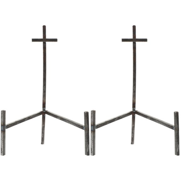 2pcs Iron Easel Plate Display Stand Picture Frame Stand Holder Plate Holder Photo Display Easel Stand