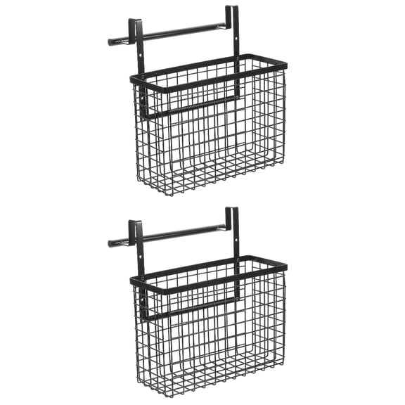 HOMEMAXS 2pcs Kitchen Cabinet Door Hanging Storage Basket Vegetable Storage Basket Over the Cabinet
