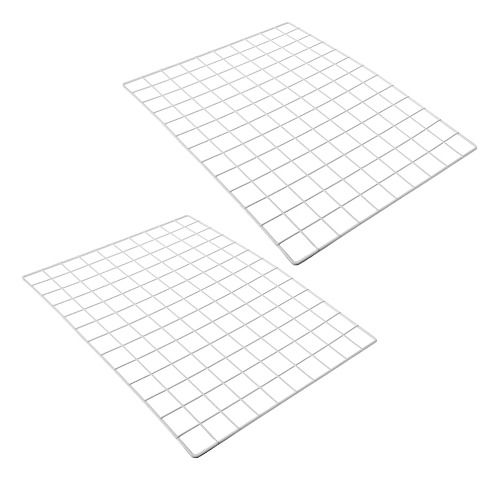 Homemaxs 2pcs large iron grid panel wall hanging photo display grid