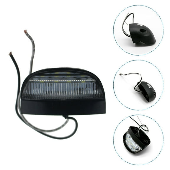 2pcs Light Rock Light For Truck Go Light For Truck Rear License Lamp Pickup License Plate Lamp Trailer Tag Light Truck Taillight