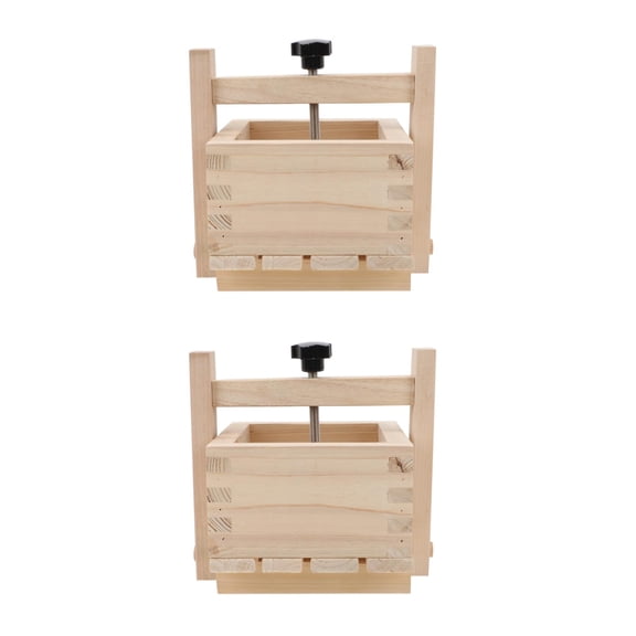 HOMEMAXS 2pcs Manual Meat Presser Handmade Meat Cake Maker Restaurant Press Meat Making Tool