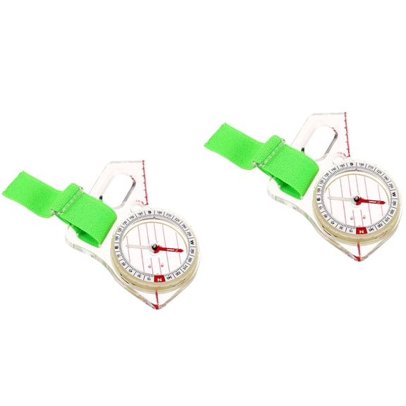 HOMEMAXS 2-Pack Outdoor Map Compass Tool Portable Directional Navigation Compass for Hiking and Camping Supplies