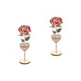 thumbnail image 1 of HOMEMAXS 2pcs Mother's Day Table Decor Wooden Table Rose Decor Romantic Tabletop Centerpiece Ornament, 1 of 8