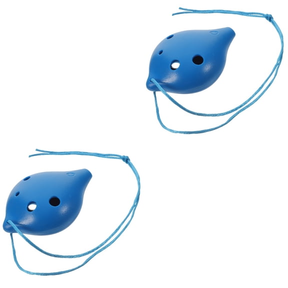 HOMEMAXS 2pcs Ocarina for Kids Ocarina Instrument 6 Hole Ocarina Thumb Pianos Easy Musical Instruments for Children Beginners