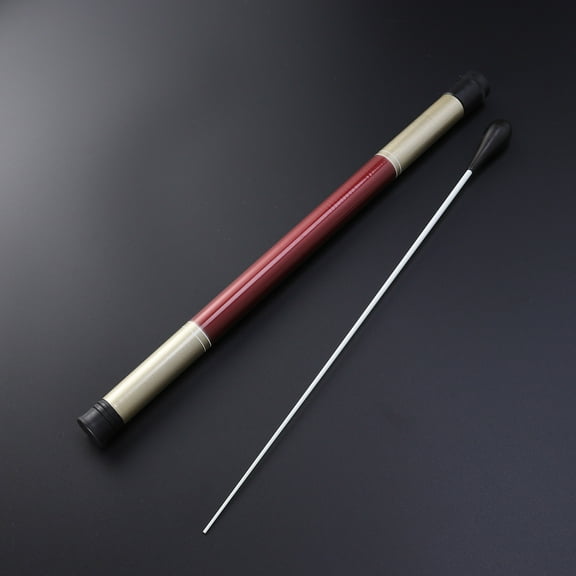 HOMEMAXS 2pcs Orchestra Music Conductor Concert Musical Accssory with Imitation Handle(Black+Brown)