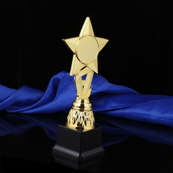 2pcs Plastic Trophy for Kids Competitions Winner Award Trophy Toy for Kindergarten School