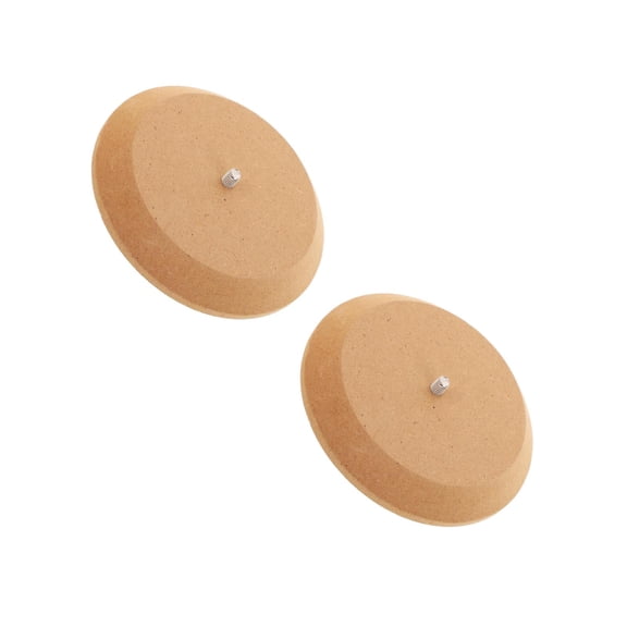 HOMEMAXS 2pcs Pottery Forming Molds Round Wooden Pottery Molds Base Handbuilding Clay Plate Ceramic Drape Molds for Pottery Accessories