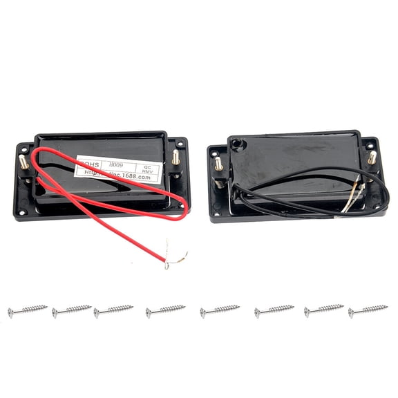 HOMEMAXS 2pcs Professional Sealed Pickups Set for / Guitars (Black)