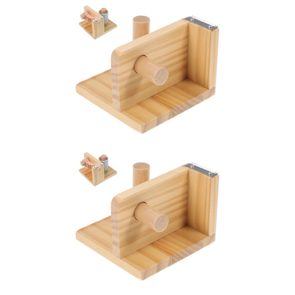 HOMEMAXS 2-Pack Professional Tape Holder and Cutter, Household Sticker Dispenser for Use and Convenience