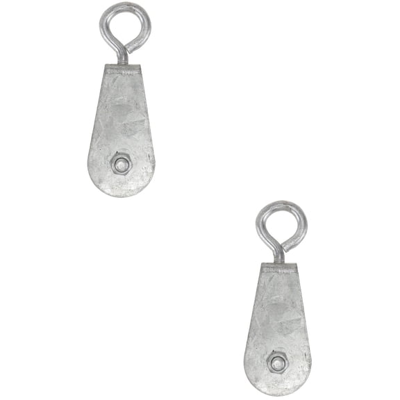 HOMEMAXS 2pcs Pulley System DIY Attachment Crane Wire Rope Pulley Small Lifting Pulley Steel Pulley Roller