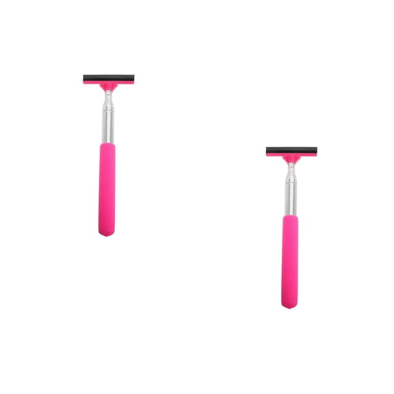 HOMEMAXS Raindrops 2pcs Retractable Telescopic Car Squeegee Wiper Water Scraper Window Windshield Rearview Mirror Squeegee Brush