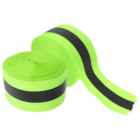 2pcs Reflective Safety Strip Sew Cloth Strip Clothes Sewing Supply Sewing Webbing Strip Reflective Fabric For Clothing Reflective Strips