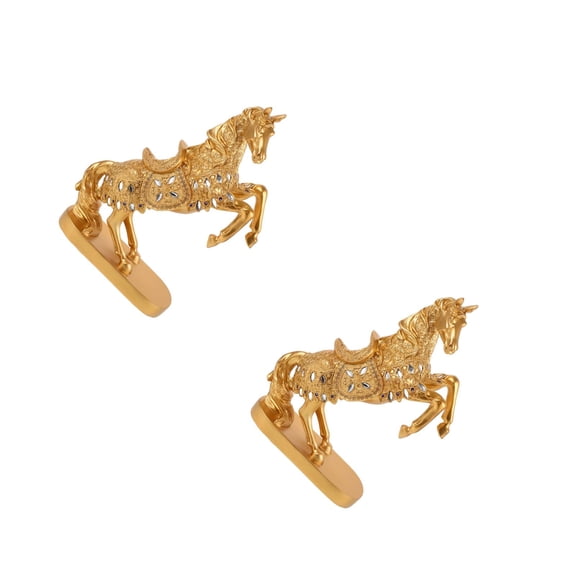 HOMEMAXS 2pcs Resin Standing Horse Decor Shop Adorable Horse Statue Bookshelf Horse Ornament