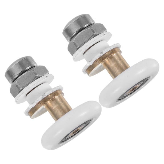 HOMEMAXS 2pcs Sliding Shower Door Rollers Glass Door Runners Bathroom Door Wheels Smooth And Quiet Operation Easy To Install