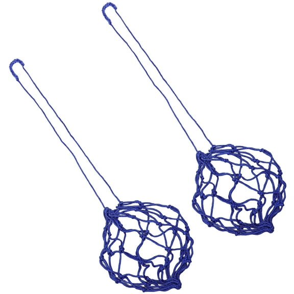 BEADCEST Grass Field Soccer Practice Net Blue Polypropylene 2Pcs 47.2X0.8X0.8In