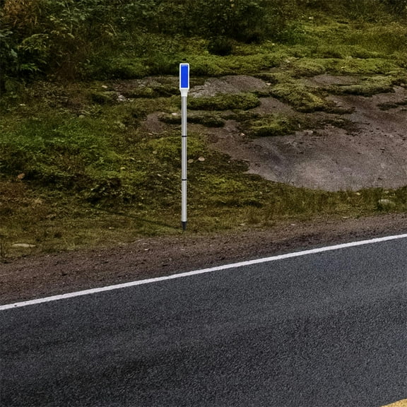 HOMEMAXS 2pcs Solar Powered Pathway Lights For Driveways And Roads Solar Powered Deck Lights Drive Way Markers Reflective Driveway Markers Driveway Snow Markers