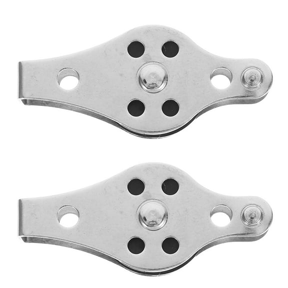 HOMEMAXS 2pcs Stainless Steel Boat Pulley For Marine And Kayak Use Wheel Kayak Hardware Boat Anchor Pulley Stainless Steel Marine Hardware Pulleys For Lifting