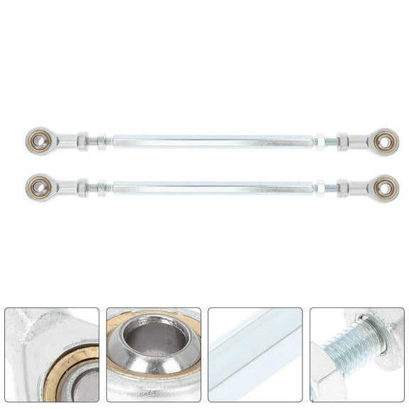 HOMEMAXS 2pcs Steering Stem Tie Rods Go Kart Tie Rods ATV Tie Rods Replacement ATV Parts