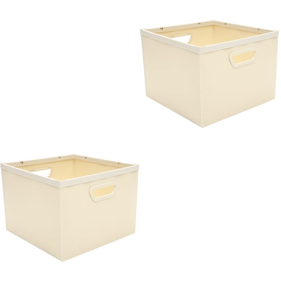 HOMEMAXS 2pcs Storage Basket Collapsible Box Desktop Organizer Multi-purpose Storage Organizer